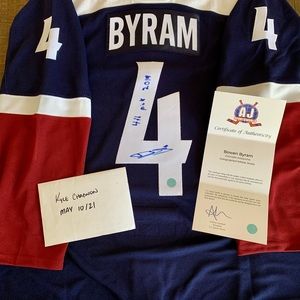 Autographed Bowen Byram Avalanche Jersey